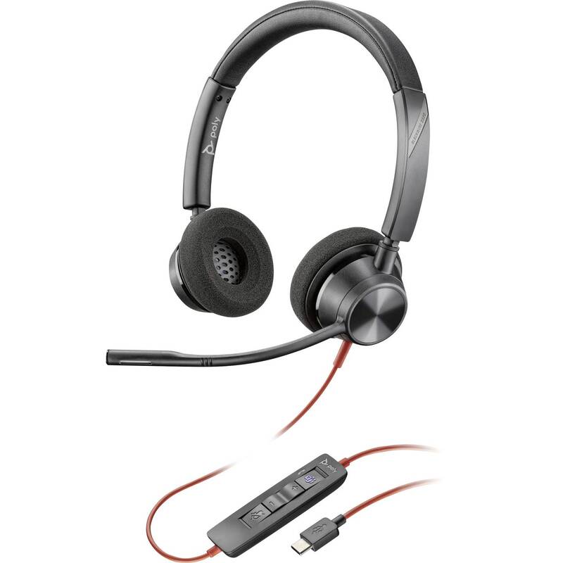 HP Poly Blackwire C3320-M Headset Kopfhörer Microsoft Teams Schwarz - 0197498429106