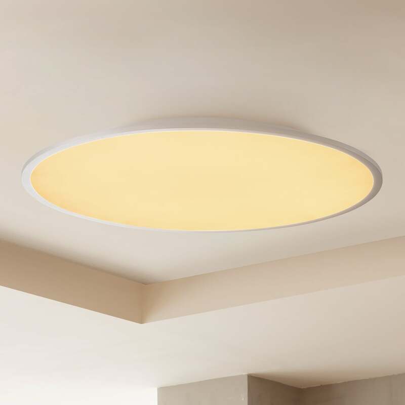 Lindby Deckenlampe Deckenleuchte Narima LED Lampe dimmbar silber Ø80cm CCT Licht - 4251096579741