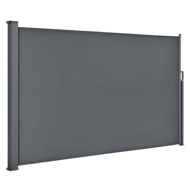 Seitenmarkise Dubai Sichtschutz Garten Terrasse Dunkelgrau 300x190cm ausziehbar - 4260304769966