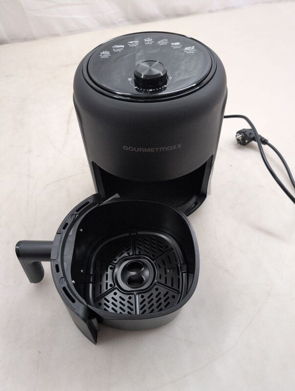 GourmetMaxx Heißluft-Fritteuse 2,3l Fritteuse 1000W schwarz Airfryer Frittieren - 4067522019701