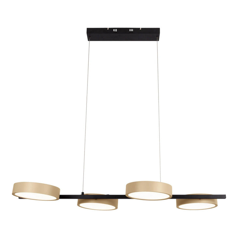 Hängelampe Pendelleuchte Näve LED Lampe schwarz beige Metall Kunststoff 110cm - 10037224