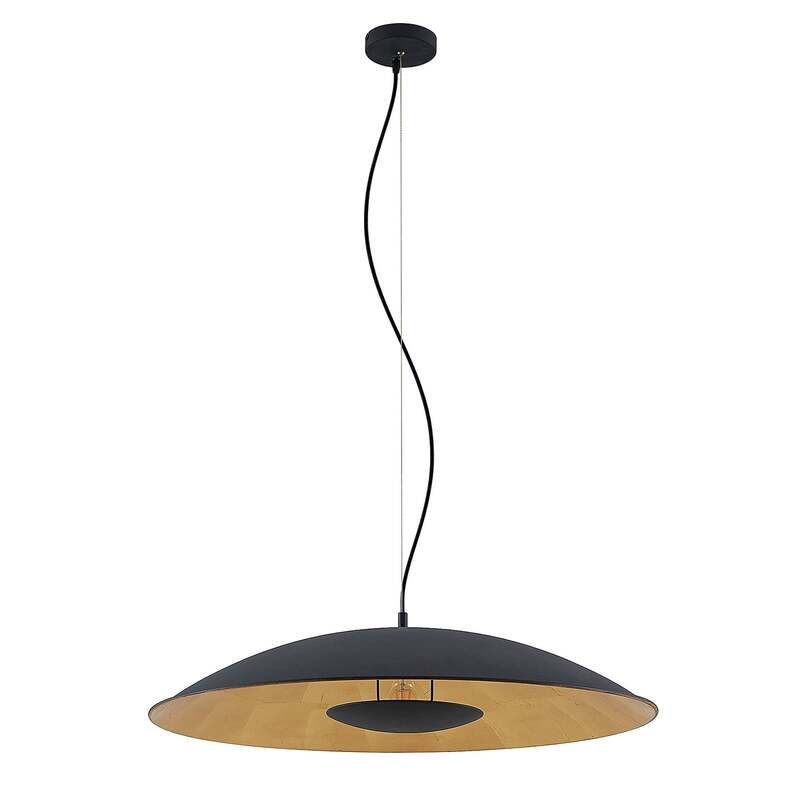 Lindby Hängelampe Hängeleuchte Narisara LED Pendelleuchte dimmbar schwarz-gold - 4251911713572