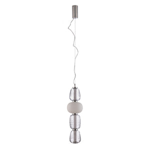 B-Ware Lucande Pendelleuchte Hängeleuchte Led Glas Grau Weiß Wohnzimmer Essbereich Küch