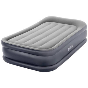 B-Ware Intex DuraBeam PillowRestRaised Luftbett 191x99x42 cm mit Elektropumpe Grau