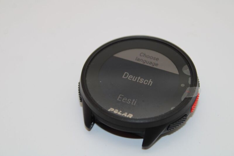 Polar GPS-Laufuhr Pacer Sportuhr Fitnessuhr schwarz S/L wasserdicht 5 ATM - 0725882060446