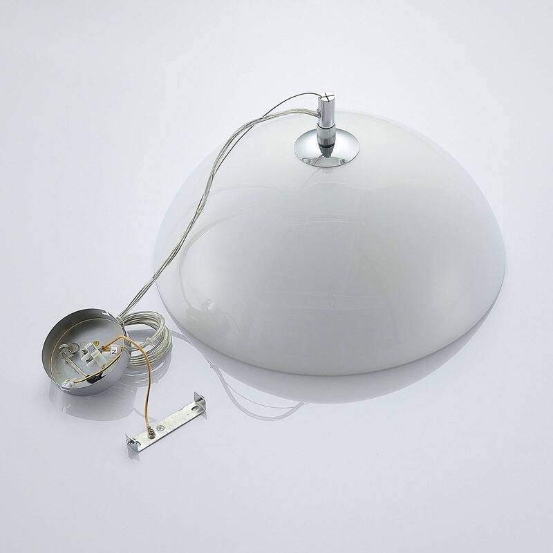 Lucande Lourenco Opalglas-Pendelleuchte Deckenlampe Hängelampe E27 opalweiß - 4251096566406