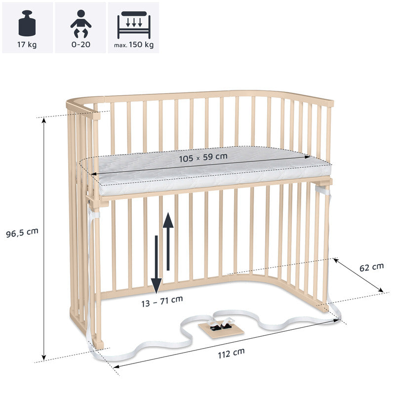 Babybay Beistellbett Kinderbett XXL Bett Baby Beistellbettchen SIEHE TEXT/FOTO - 4262356532833