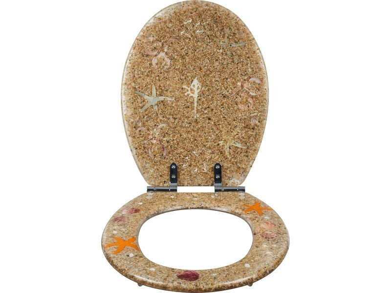 baliv WC-Sitz Carduma II Absenkautomatik Polyresin Strand Toilettendeckel 78cm - 4007873891267