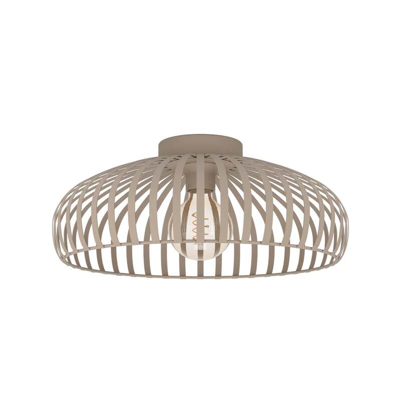 Eglo Deckenleuchte Lampe Mogano 3 LED dimmbar beige Ø43cm Stahl 18cm hoch - 9008606328741