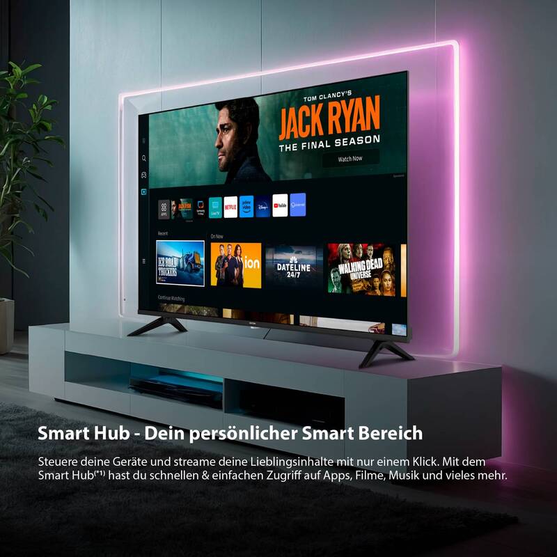 DYON Ultimax 32F-TI LED-TV 80 cm Full HD Smart TV WLAN 3 HDMI 2 USB schwarz - 4260552544322