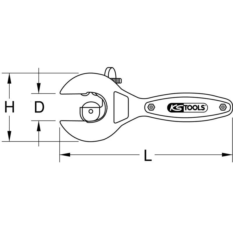 KS Tools Rohrschneider 1045022 Kunststoff Rohrschneider Handwerk Werkzeug 160mm - 4042146073582