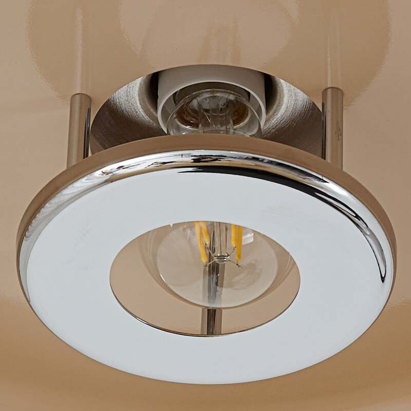 Lindby Deckenleuchte Branford LED Lampe Leuchte dimmbar beige Ø35cm 16cm hoch - 4255830903427