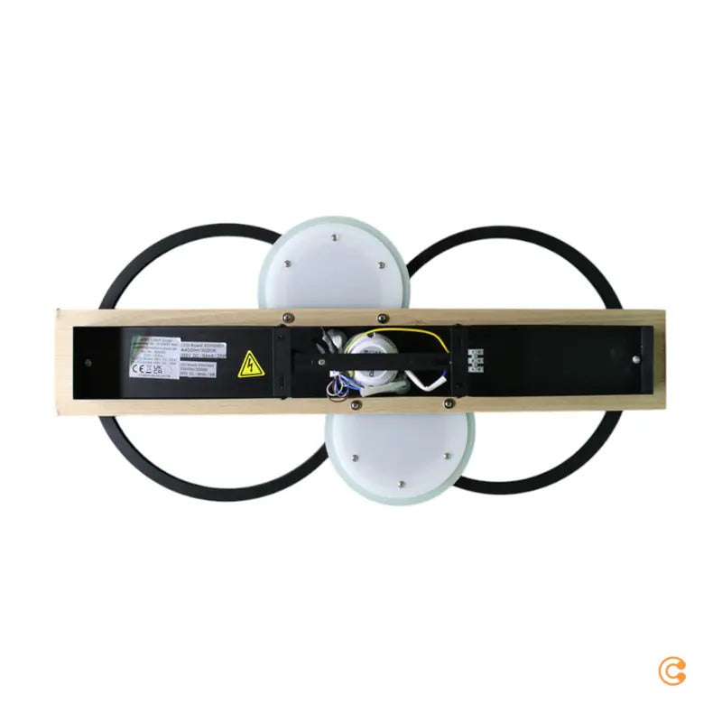 JUST LIGHT Deckenleuchte Lampe LED Trooper Holz Eisen Wohnbereich Schlafzimmer F - 4043689000424