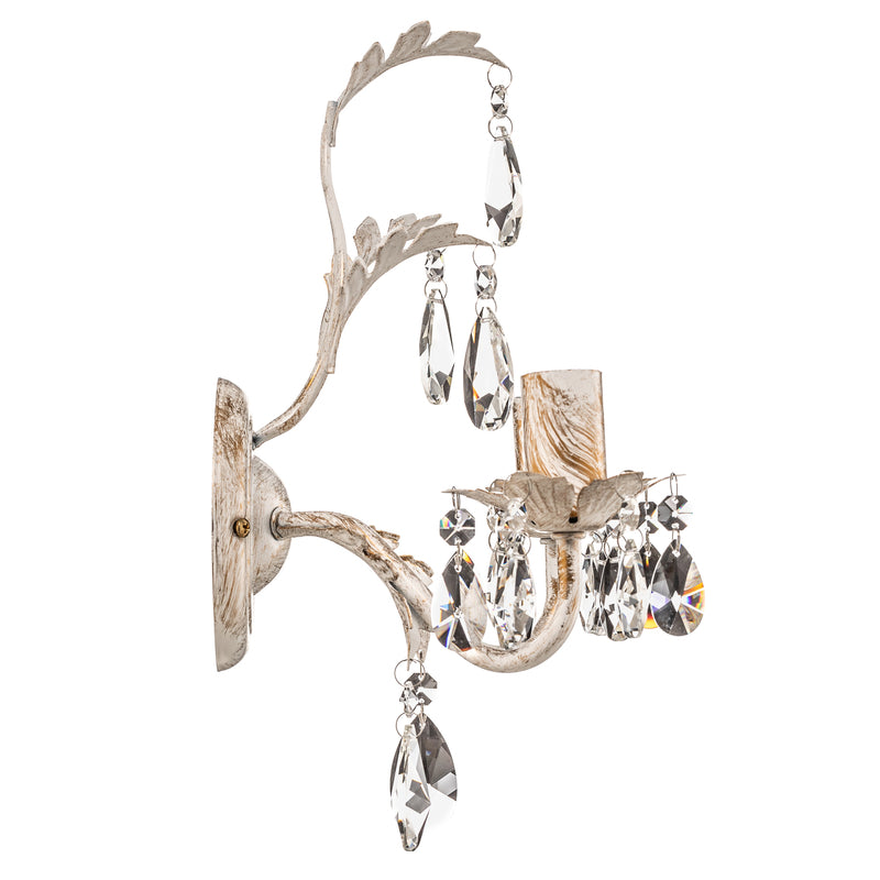 Euluna Kristall-Wandleuchte Teresa Wohnzimmerleuchte Wandlampe Flurleuchte E14 - 8030626541405