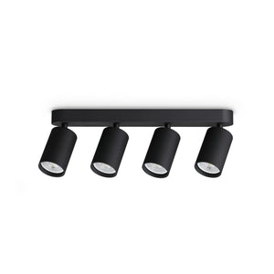 B-Ware Ideal Lux Deckenstrahler Dynamite Round schwarz LED Strahler 4-flammig 38cm