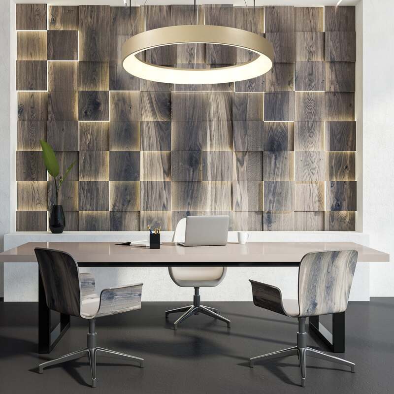 Mantra Iluminación Hängelampe Niseko II LED Pendelleuchte dimmbar gold Ø38cm - 8435153286278