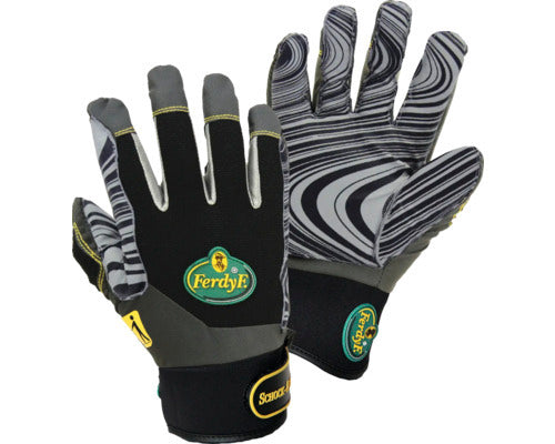 FerdyF Handschuh Arbeitshandschuh Vibrationsschutzhandschuh grau schwarz XL kurz - 4005781971231