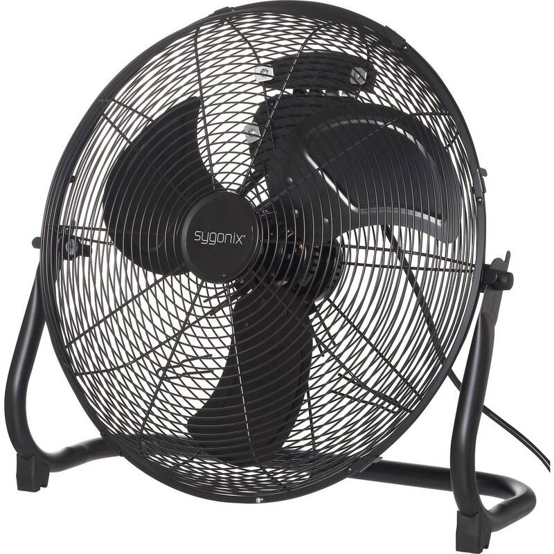Sygonix Bodenventilator Ventilator schwarz schwenkbar 70W Ø505mm 3 Stufen - 4064161489339