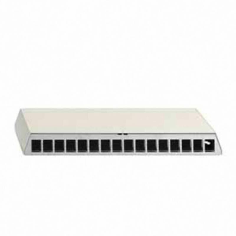 Rutenbeck Patch-Panel CAT 6 unbestückt 16 Port LSA RJ45 perlweiß 312x37.3mm - 4043921666579