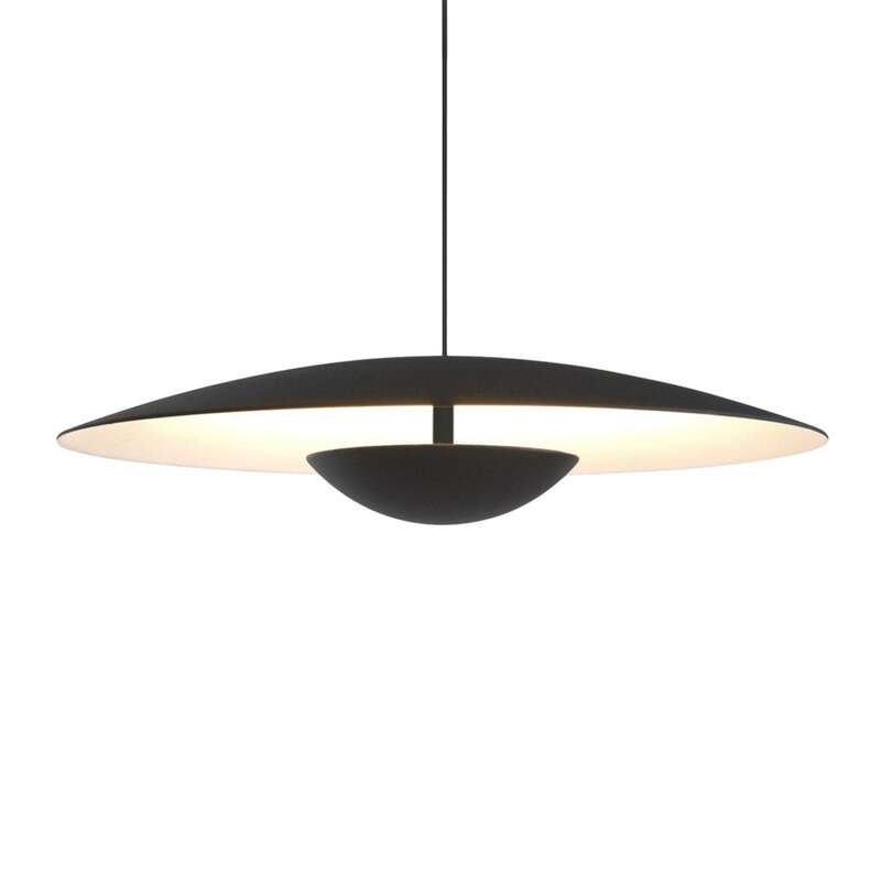 Marset Pendelleuchte Hängeleuchte Ginger LED schwarz weiß Aluminium Ø 42cm 2700K - 8435516842400