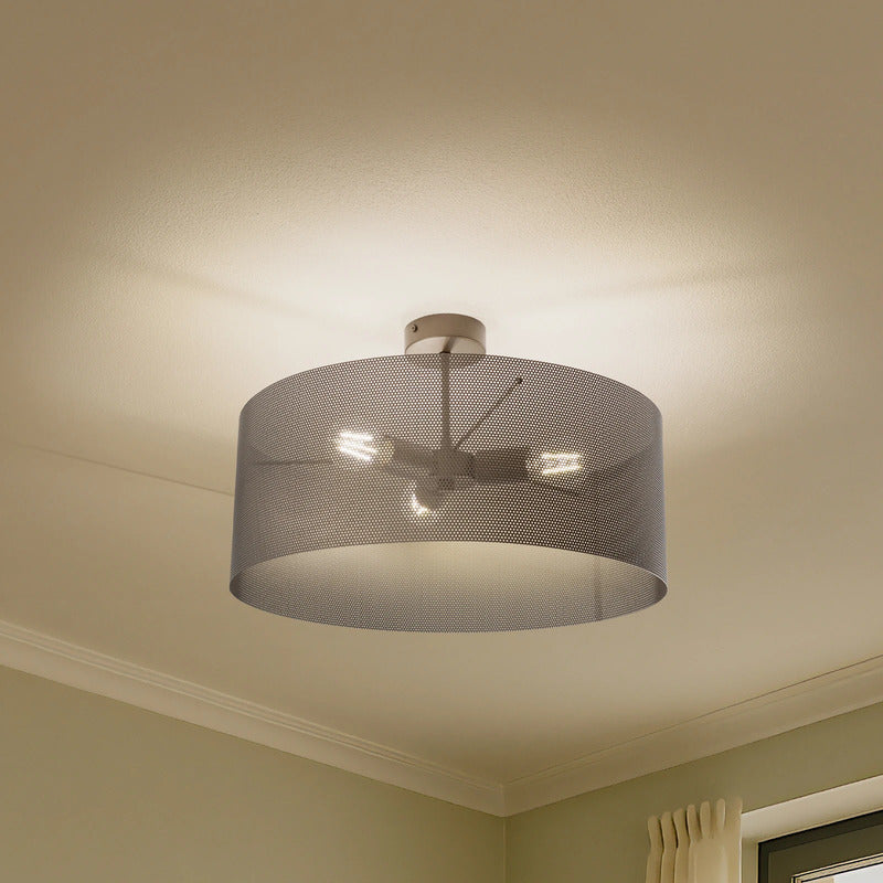 Domiluce Deckenlampe Leuchte Zofia kaffeebraun Metall E27 50cm 3-flammig Lampe - 5905563004425