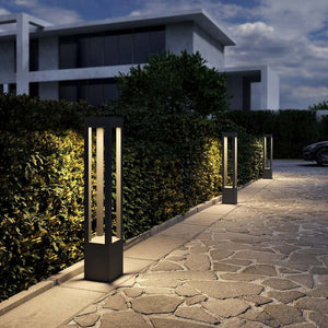 B-Ware Arcchio Pollerleuchte Gartenleuchte Lienna LED Außenlampe grau 90cm IP65 850lm