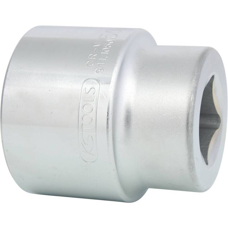 KS Tools Stecknuss 1" 50mm 9111050 Stecknuss Chrom-Vanadium Stahl 76mm 1000g - 4042146044223
