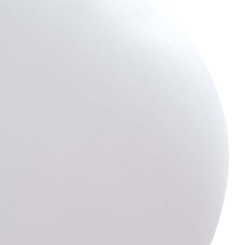 Lindby Kugelleuchte Valyra LED Gartenlampe Außenleuchte Ø50cm IP54 Erdspieß weiß - 4255830910432