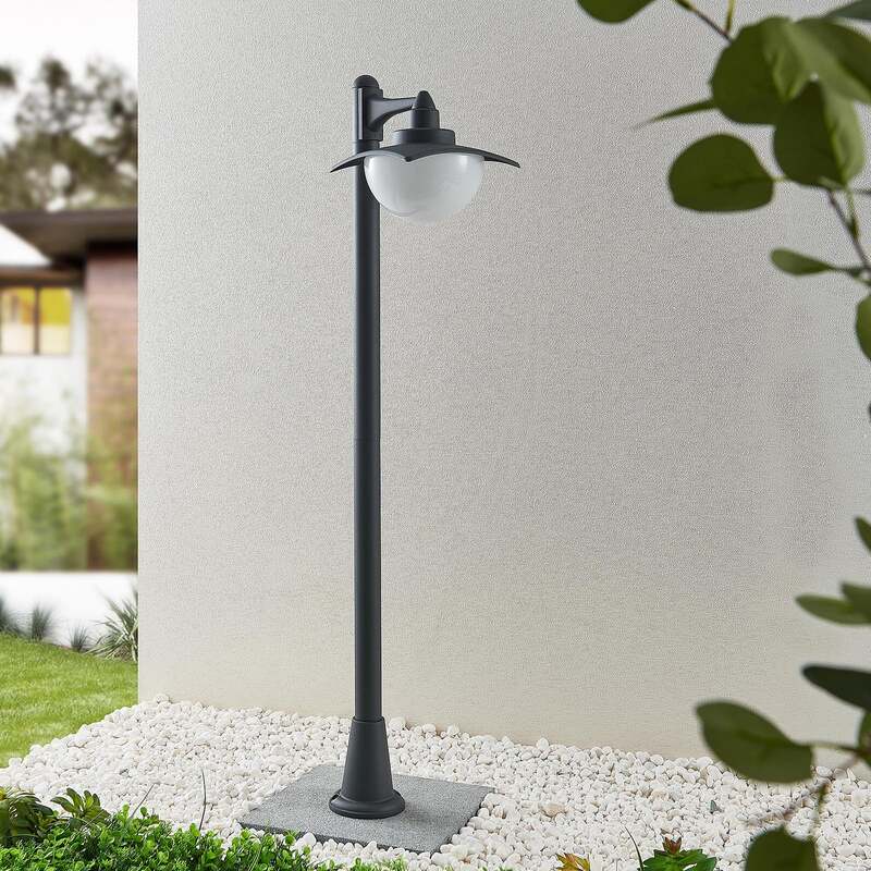 Lindby Wegeleuchte Gartenleuchte Elinda LED dimmbar dunkelgrau 110cm IP44 - 4251911704013