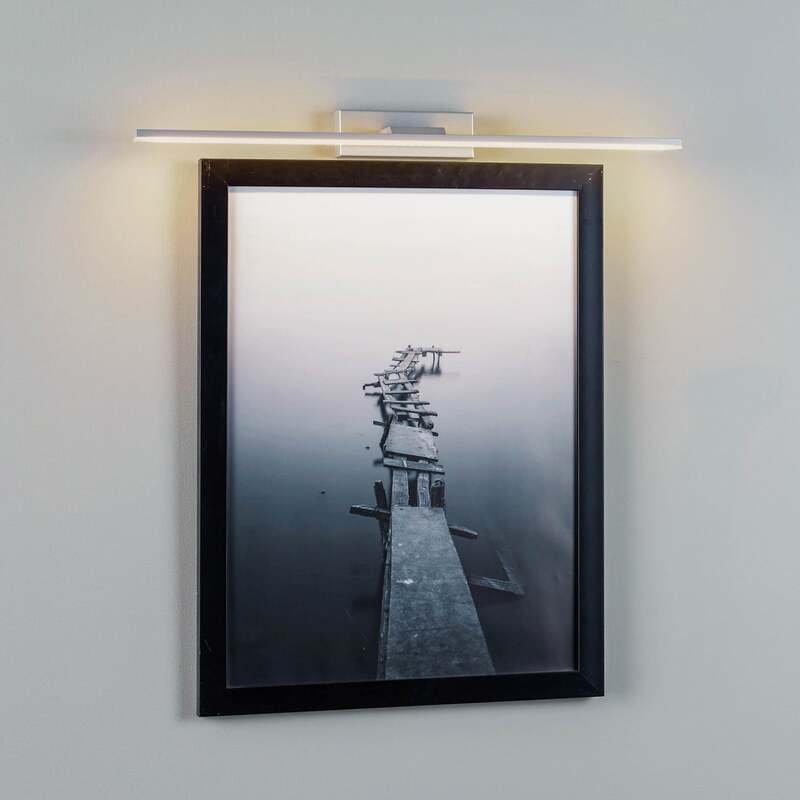 LED-Wandleuchte Miroir 60 cm alu 3000K warmweiß IP44 Made in Europe - 5903148515021