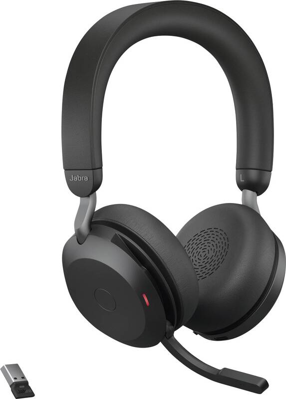 Jabra Evolve2 75 Telefon On Ear Headset Bluetooth kabelgebunden Stereo Schwarz - 5706991024388