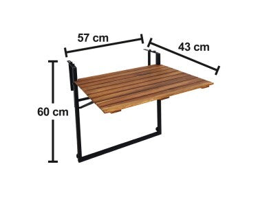 Klapptisch Vinto Outdoor Tisch Latten-Optik 57x43cm belastbar und - 4007876510714