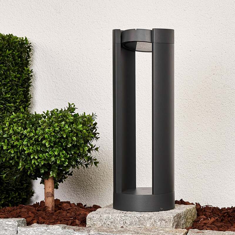Lucande Gartenleuchte Sockelleuchte Dylen LED Außenlampe graphit 50cm IP65 15W - 4251096509236
