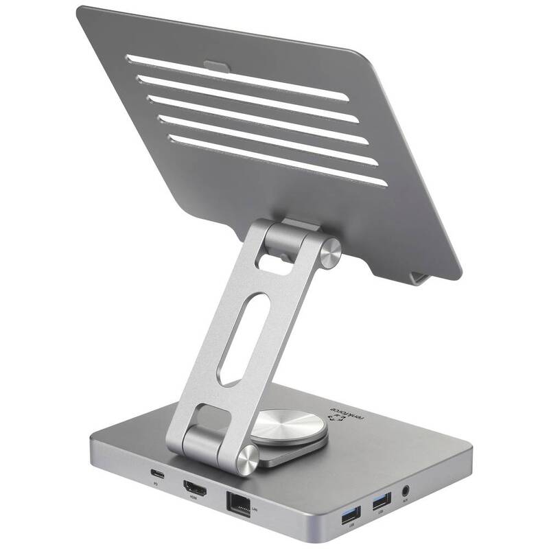 RENKFORCE RF-TD9IN1-001 Tragbare Tablet Dockingstation mit HDMI und USB-C - 4064161250205
