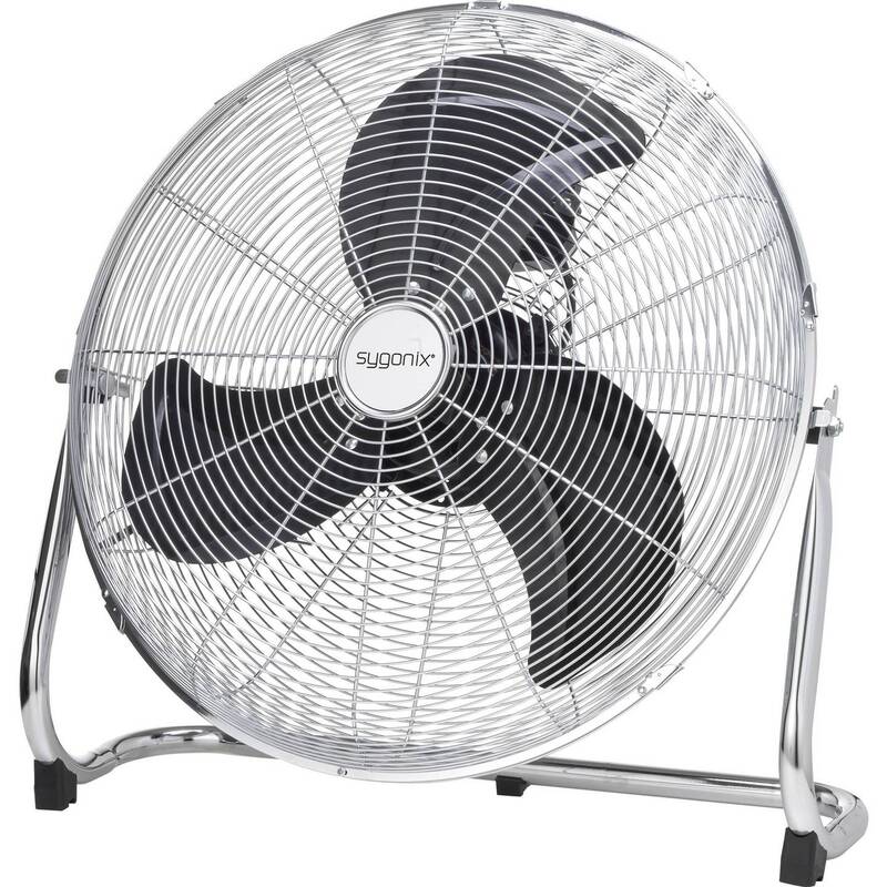 Sygonix FE-50A Bodenventilator Tischventilator Ventilator Klima 140W Silber - 4016139076782