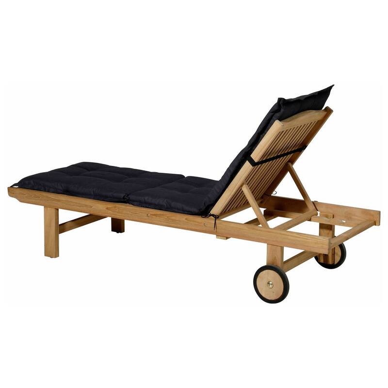 Madison Liegenauflage Relaxliege LIGSA052 Auflage Schwarz 200x60cm 2kg 7cm dick - 8713229115166