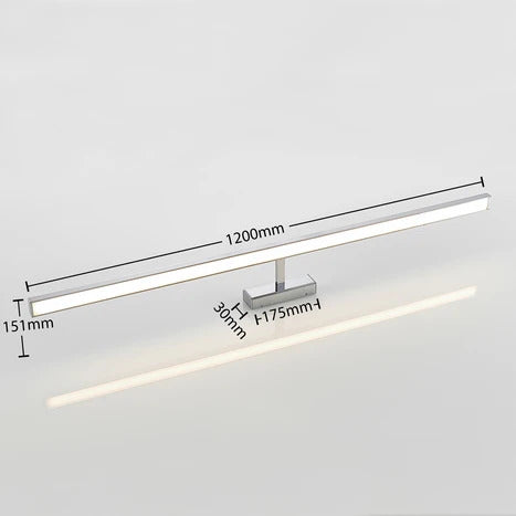 Lindby Spiegelleuchte Badlampe LED Leuchte Jukka chrom 120 cm IP44 Metall510 - 9626079