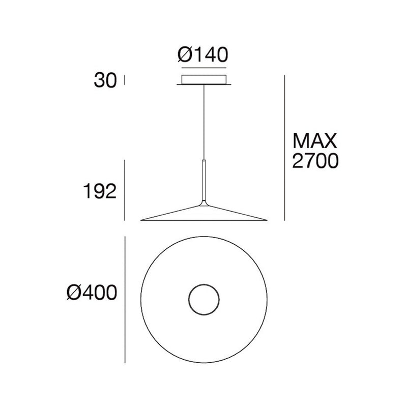 Linea Light Hängeleuchte Poe Plus LED Pendelleuchte Lampe schwarz 19,2cm Höhe - 8033913032419