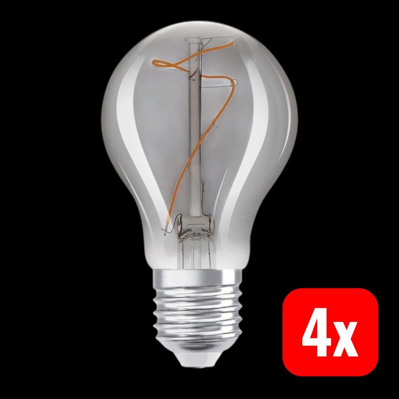 OSRAM HOMELIGHTING LED Lampe E27 Birnenform 3.4W warmweiß 1600K klar Ø60mm - 4058075760912