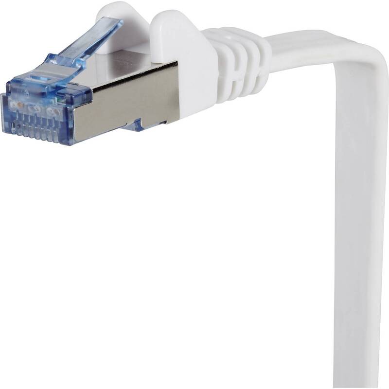 Renkforce Patchkabel CAT 6a U/FTP hochflexibel RJ45 0,25m grau Flammwidrig 1 St. - 4016138997538