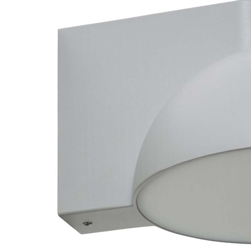 Lucande Außenwandleuchte Velira LED Gartenlampe Lampe hellgrau IP54 3000K - 4255830907784