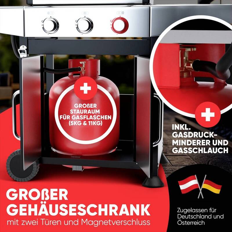 Proficook, Grill a Gas, Gasstandgrill (10kW) - 4006160013108