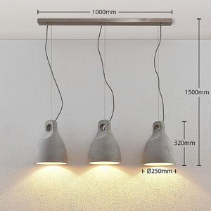 B-Ware Lindby Ibu Pendelleuchte Aus Beton Deckenlampe Hängeleuchte Deko Deckenlampe E27