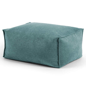 B-Ware mokebo Indoor Pouf Der Ruhepouf leichter Hocker Sitzpouf Beistelltisch Petrol