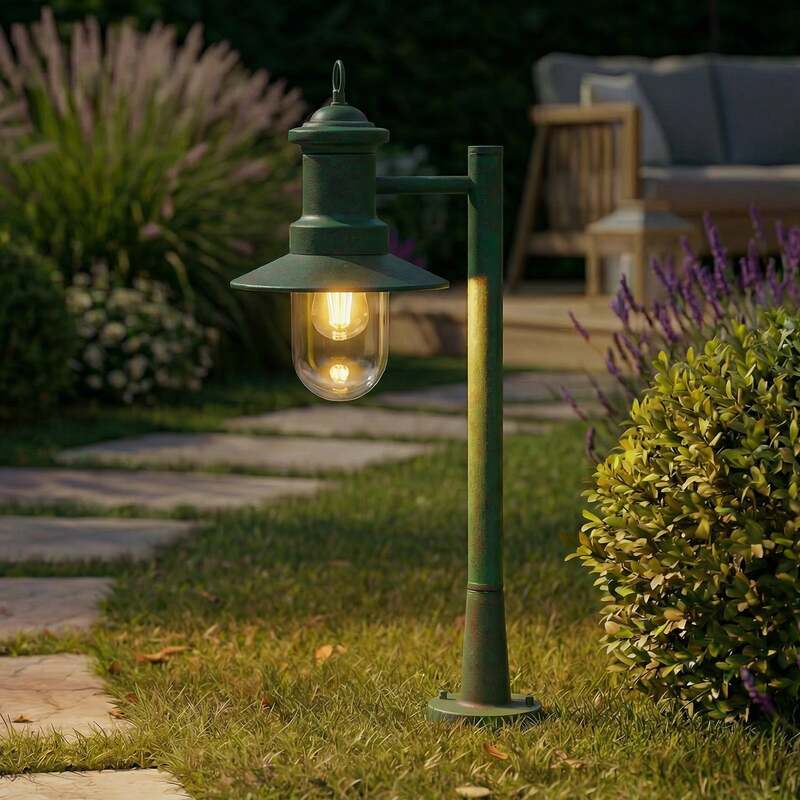 Lindby Wegeleuchte Eloretta LED Gartenlampe Pollerleuchte dimmbar grün 60cm IP44 - 4255830909085