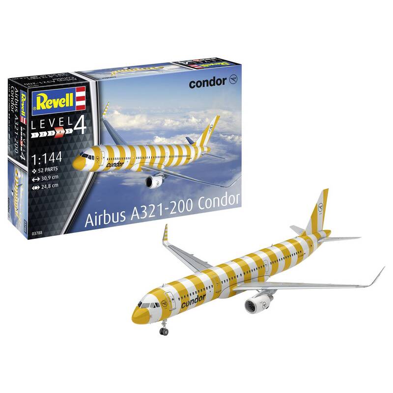 Revell Flugmodell Bausatz Modellbausatz Airbus A321-200 Condor Kunststoffmodell - 4009803003788