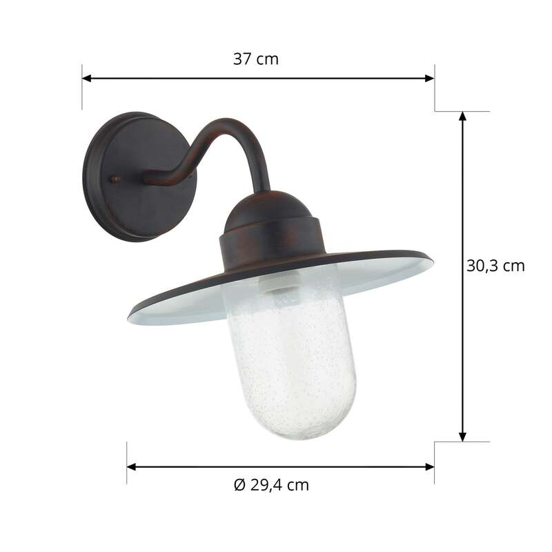 Lindby Rostbraune Außenwandlampe Außenwandleuchte Lampe Filip SIEHE TEXT/FOTO - 4251096517484