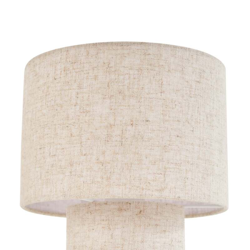 Lindby Tischleuchte Elfie LED Lampe Leuchte beige Textil E27 Ø23cm Höhe 30cm - 4255830906480