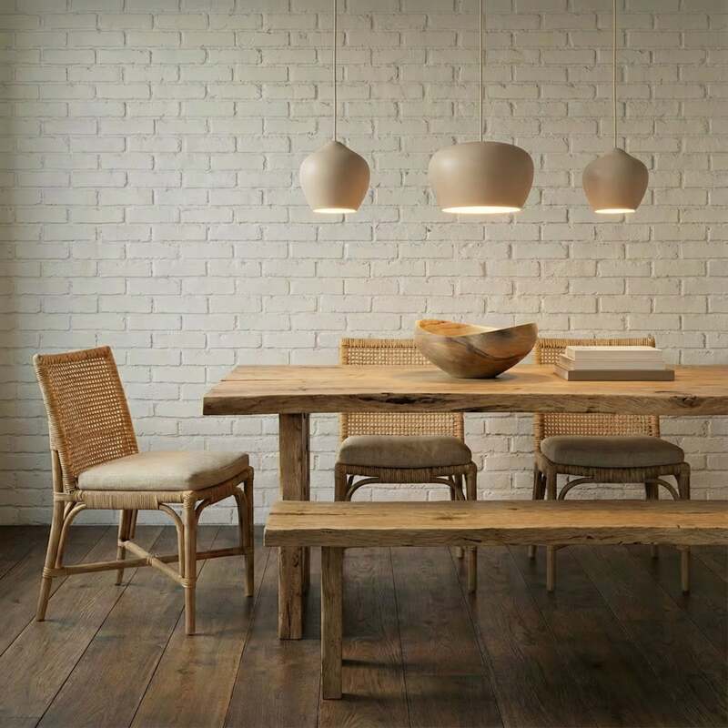 Lucande Hängeleuchte Malisa beige 3-flammig Metall 90 cm dimmbar E27 - 4251911796414