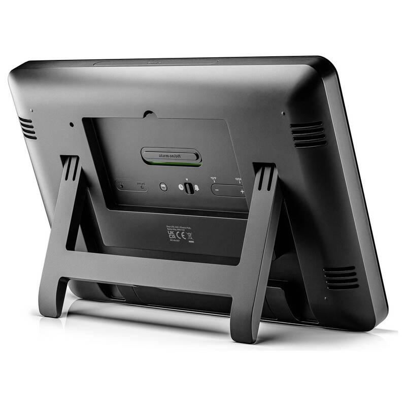 Braun Wanduhr Funkuhr DCF77 digital schwarz 261x173mm mit Temperatursensor - 4007218677006